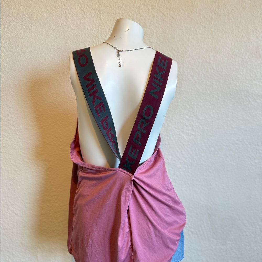 Nike Pro Pink Tank Top with Logo Straps